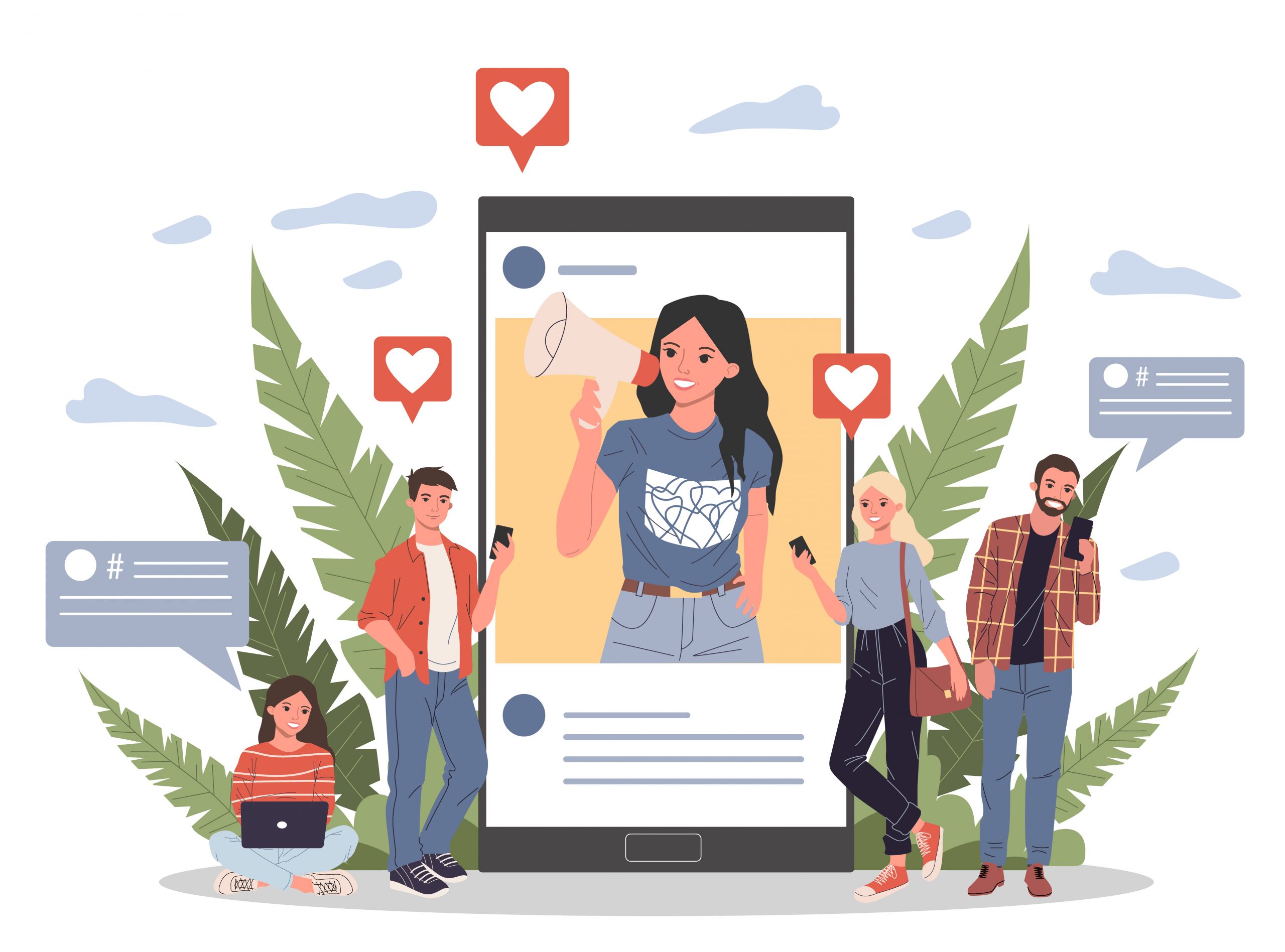 influencer marketing promoting business on social media - digital marketing agency